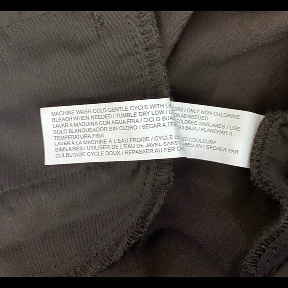 NWT ELOQUII Dark Brown Dress Pants 22L Stretchy Cotton Blend Career Suit Pants - Picture 6 of 6